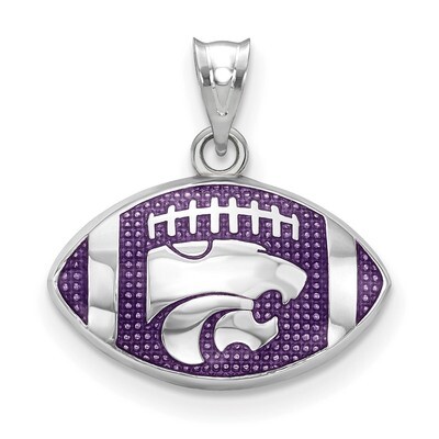 Kansas State Univ. Wildcat Enameled Football Pendant Sterling Silver SS508KSU, MPN: SS508KSU, 63440…