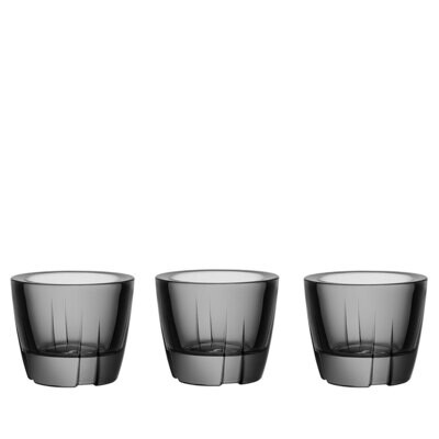 Kosta Boda Bruk Votive Anything Bowl Smoke Grey Set of 3 7061634, MPN: 7061634, 7321646041787