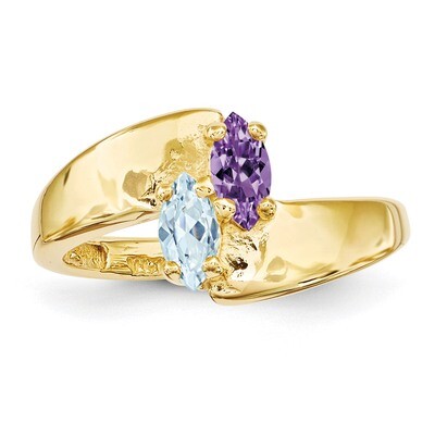 14k Yellow Gold Genuine Ring Family &amp; Mother XMR90/2GY, MPN: XMR90_2, 191101540837