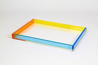 Tizo Acrylic Lucite Multi Color Tray 16 x 12 Inch HA196MCTY, MPN: HA196MCTY,