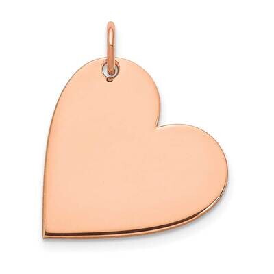 Blank Heart Charm 14k Rose Gold XNA1194R, MPN: XNA1194R,