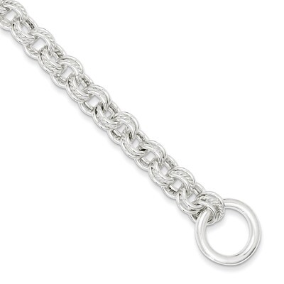 7.75 Inch Fancy Link Toggle Bracelet Sterling Silver Polished QH157-7.75, MPN: QH157-7.75, 88395754…