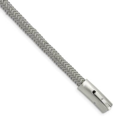 Wire 8.25 Inch Bracelet Stainless Steel Brushed and Polished SRB2814-8.25, MPN: SRB2814-8.25, 19110…