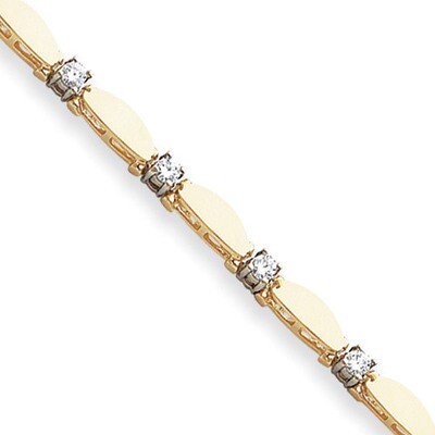 3mm Diamond Tennis Bracelet Mounting 14k Gold X2361, MPN: X2361,