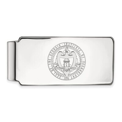 Georgia Institute of Technology Money Clip Crest Sterling Silver SS059GT, MPN: SS059GT, 886774684932