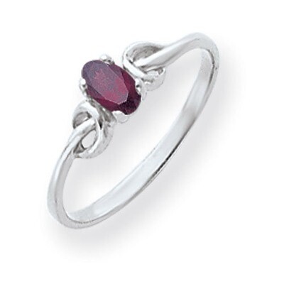Rhodolite Garnet Ring 14k white Gold 5x3mm Oval Y4651RG, MPN: Y4651RG, 883957563701