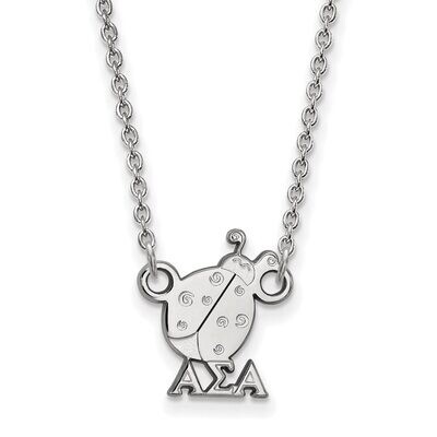Alpha Sigma Alpha Extra Small Pendant with 18 Inch Chain Sterling Silver SS039ASI-18, MPN: SS039ASI…