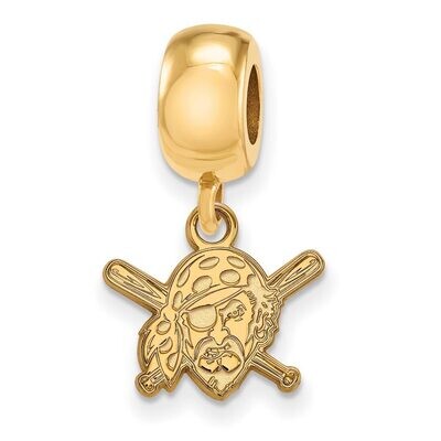 Pittsburgh Pirates Bead Charm x-Small Dangle Gold-plated Silver GP024PIR, MPN: GP024PIR, 8867749281…