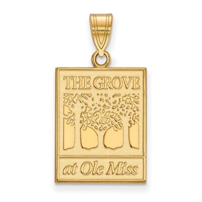 University of Missisippi Large Pendant Gold-plated Silver GP063UMS, MPN: GP063UMS, 886774951799