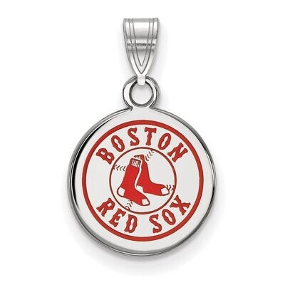 Boston Red Sox Small Enamel Disc Pendant Sterling Silver SS038RSO, MPN: SS038RSO, 886774630557