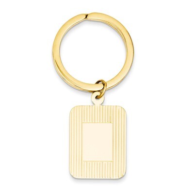 Rectangle Disc Key Ring 14k Gold MC317, MPN: MC317, 883957353456