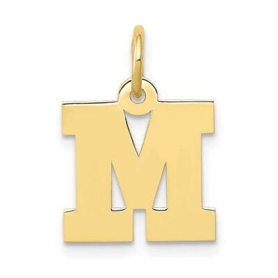 Block Initial M Charm 10k Gold Small 10YC664M, MPN: 10YC664M,