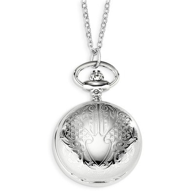 Charles Hubert Chrome-finish Floral Design Pendant Watch XWA4449, MPN: XWA4449, 848870000368