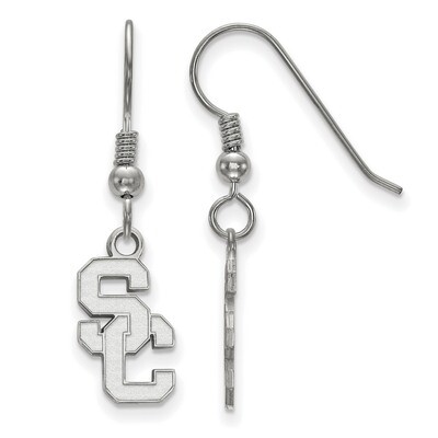 University of Southern California Small Dangle Earrings Wire - Sterling Silver SS007USC, MPN: SS007…