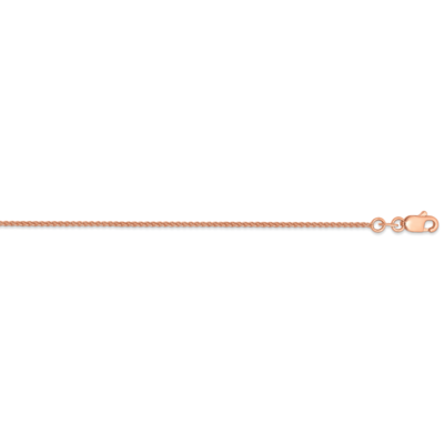24 Inch 1mm Solid Polished Spiga Chain 14k Rose Gold RSC40-24, MPN: RSC40-24, 886774586144
