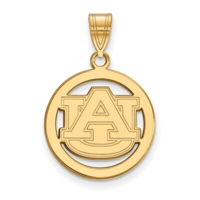 Auburn University Sm Pendant in Circle Gold-plated Silver GP033AU, MPN: GP033AU, 886774935591