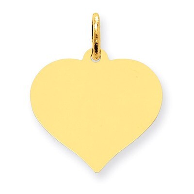 Heart Disc Charm 10k Gold 10XM528/18, MPN: 10XM528/18, 886774085906