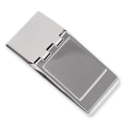 Hinged Money Clip Silver-tone GM4886, MPN: GM4886, 788089125578