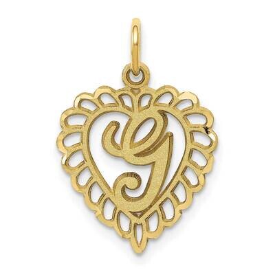 Initial G Charm 10k Gold 10C568G, MPN: 10C568G,