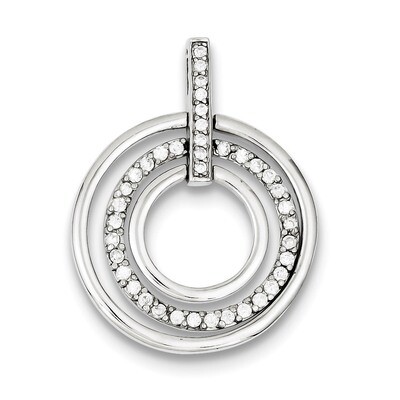 Fancy Pendant Sterling Silver Diamond QP764, MPN: QP764, 883957961651