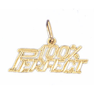 Dazzlers Jewelry 100% Perfect Pendant Necklace Charm Bracelet in Yellow, White or Rose Gold 10699, …