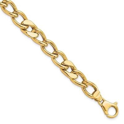 Fancy Link Men&#39;s Bracelet 14k Gold Polished GB269-8.5, MPN: GB269-8.5, 883957810409