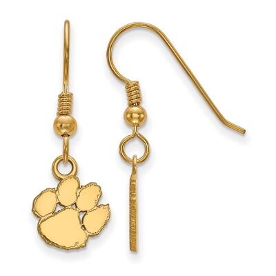 Clemson University x-Small Dangle Earring Wire Gold-plated Silver GP006CU, MPN: GP006CU, 8867749026…