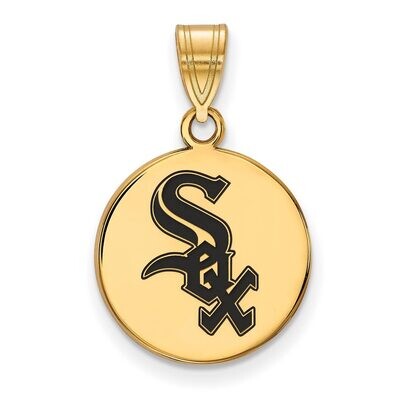 Chicago White Sox Medium Enamel Disc Pendant Gold-plated Silver GP016WHI, MPN: GP016WHI, 8867749205…