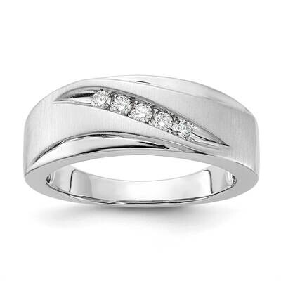 14K White Gold Diamond Wedding Band RDD2739G-4WAB