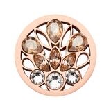 Nikki Lissoni Peacocks Tail with Swarovski Crystals Rose Gold-plated  23.6mm Coin C1638RGS, MPN: C1…