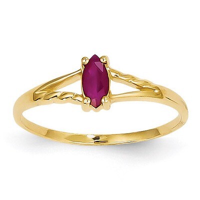 Ruby Birthstone Ring 14k Gold XBR184, MPN: XBR184, 883957469430