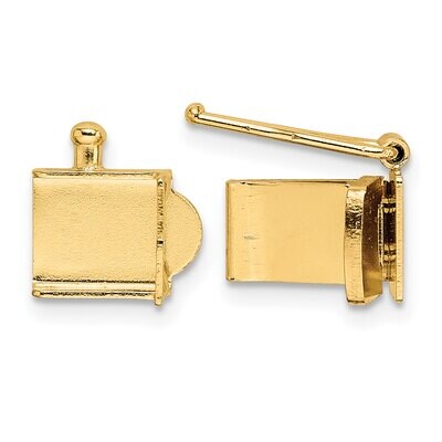 Push Bar Box Clasp 14k Yellow Gold YG1855, MPN: YG1855,