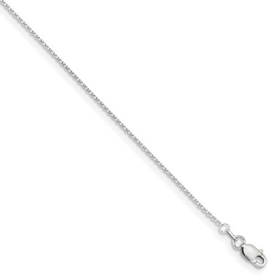 24 Inch 0.90mm Diamond -cut Cable Chain 10k White Gold 10PE325-24, MPN: 10PE325-24, 191101599293