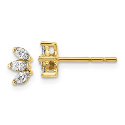 Earrings 14k Gold Diamond EM4178-040-YA, MPN: EM4178-025-YA, 883957755311