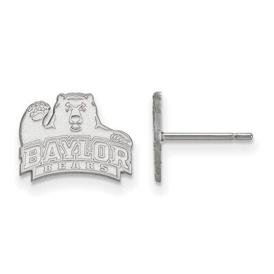Baylor University x-Small Post Earring 10k White Gold 1W007BU, MPN: 1W007BU, 886774775203