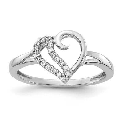Heart Ring 14k White Gold Diamond RM5720-010-WA, MPN: RM5720-010-WA, 843642052712