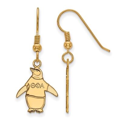 Theta Phi Alpha Medium Dangle Earrings Gold-plated Silver GP037TPA, MPN: GP037TPA, 886774939032