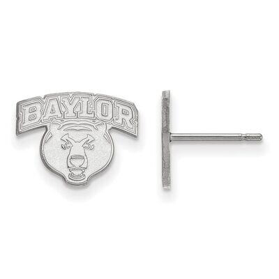 Baylor University x-Small Post Earring 10k White Gold 1W028BU, MPN: 1W028BU, 886774785097