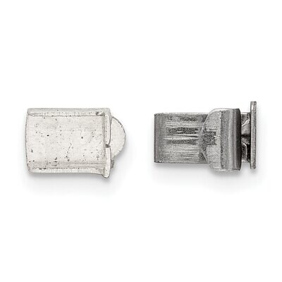 6.5 x 4.1mm Fold Over Tongue Box Clasp Sterling Silver SS3617, MPN: SS3617,