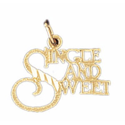 Dazzlers Jewelry Single And Sweet Pendant Necklace Charm Bracelet in Yellow, White or Rose Gold 106…