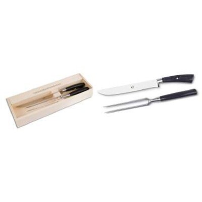 Berti Carving Set Knife Ebony Handle 3045