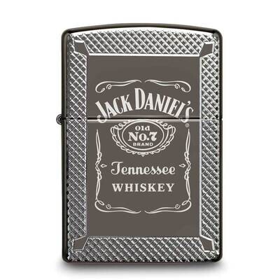 Zippo Black Ice Armor Jack Daniel&#39;s Lighter GM25922, MPN: GM25922,