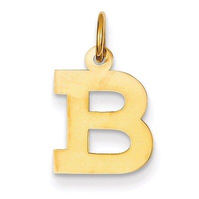 Small Block Initial B Charm 14k Gold YC664B, MPN: YC664B, 883957972763