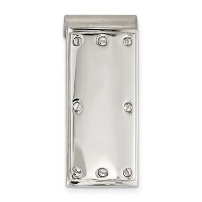 Screw Money Clip Stainless Steel Polished SRM178 by Chisel, MPN: SRM178, 191101017940