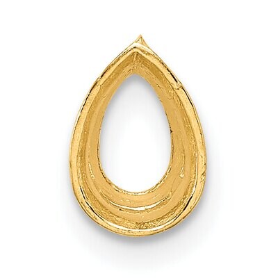 Pear Bezel with Airline 2.5 x 1.25mm Setting 14k Yellow Gold YG249, MPN: YG249,