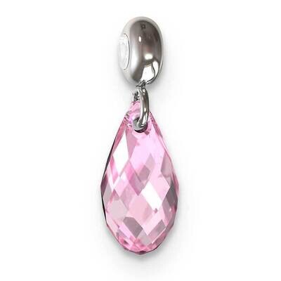 Memi Oct Teardrop Swarovski Crystal Charm Sterling Silver Rhodium-plated ME151OCT-SS, MPN: ME151OCT…