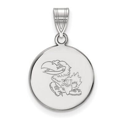University of Kansas Medium Disc Pendant Sterling Silver SS035UKS, MPN: SS035UKS, 886774708645
