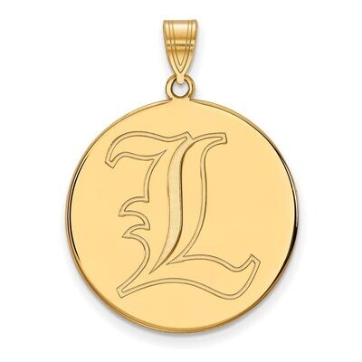 University of Louisville x-Large Disc Pendant Gold-plated Silver GP072UL, MPN: GP072UL, 886774954202