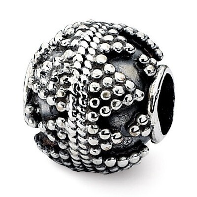 Artisan Bead - Sterling Silver QRS1845, MPN: QRS1845, 883957310480