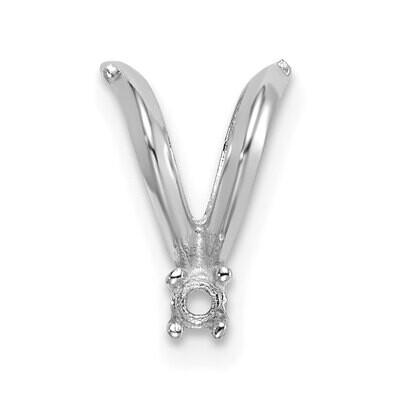 Casted Diamond Accent Bail 14k White Gold WG1580, MPN: WG1580,